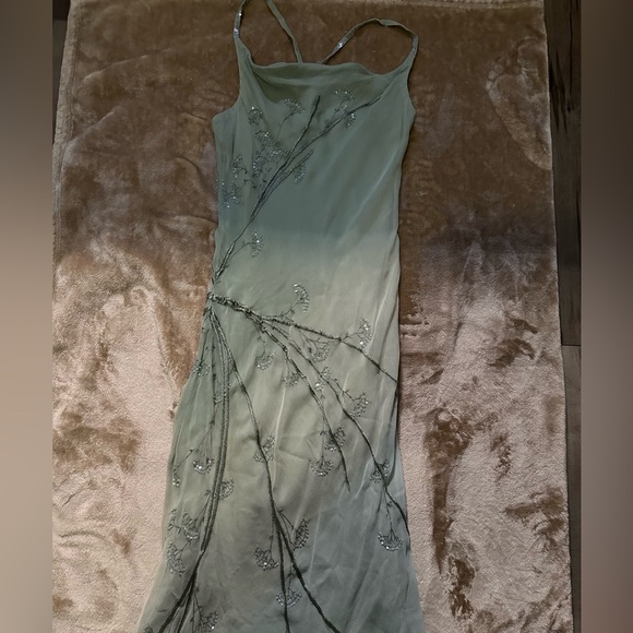 Anopia Collezioni – 100% Silk Embroidered Evening Gown - Picture 5 of 9